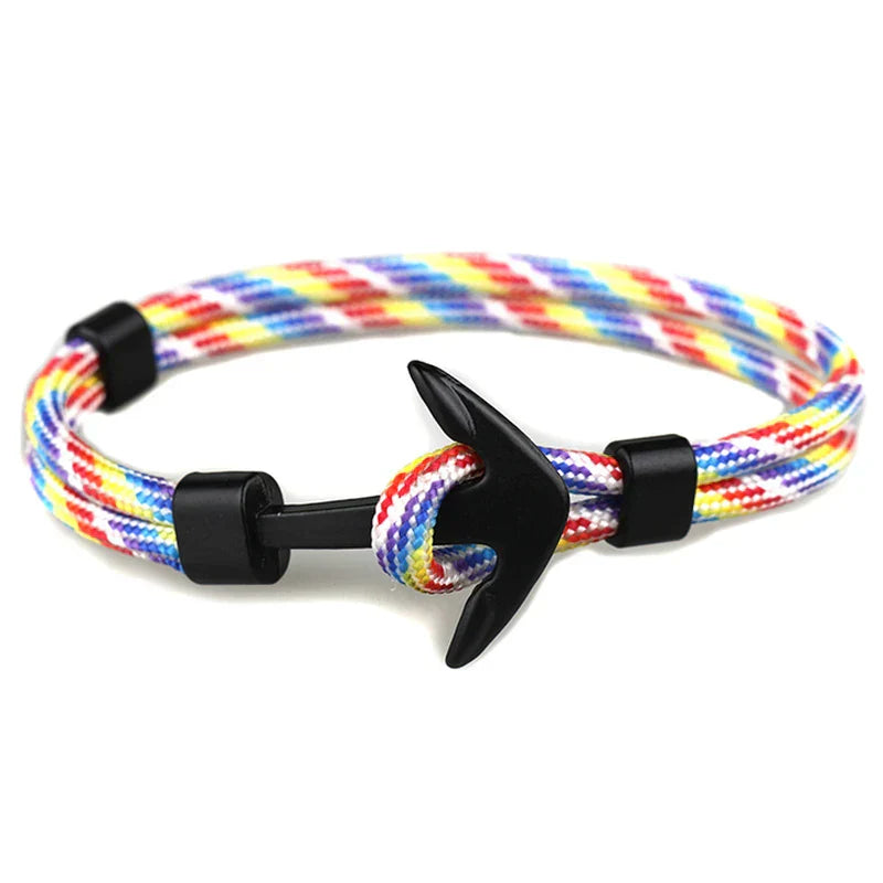 Multilayer Anchor Bracelets for Men