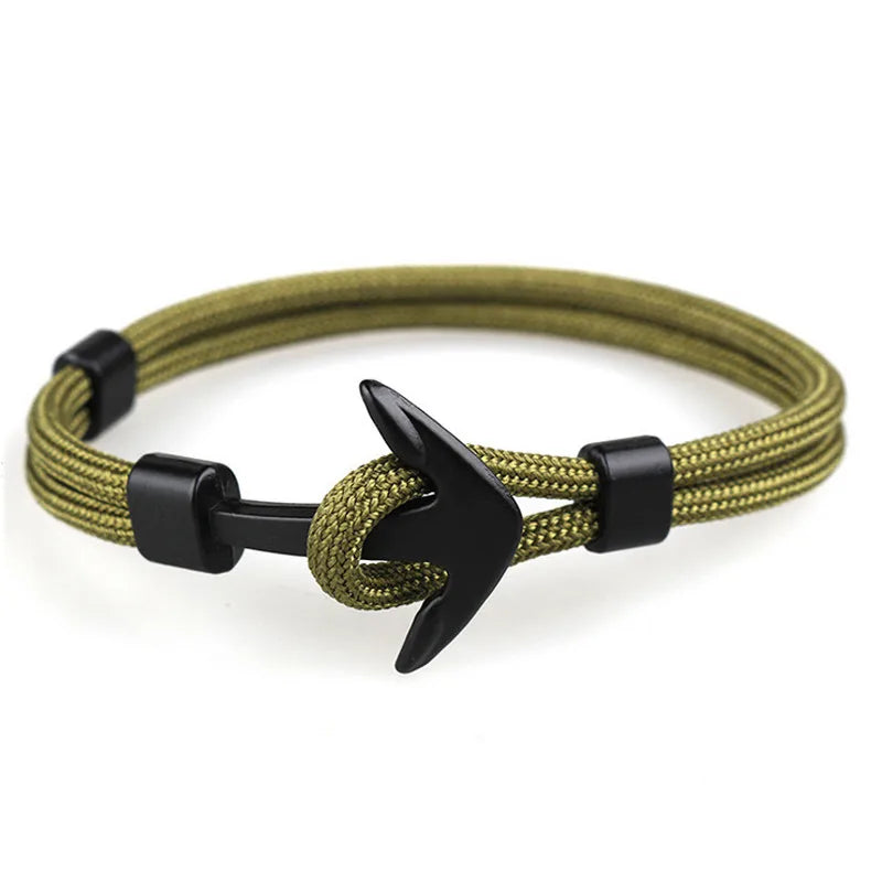 Multilayer Anchor Bracelets for Men