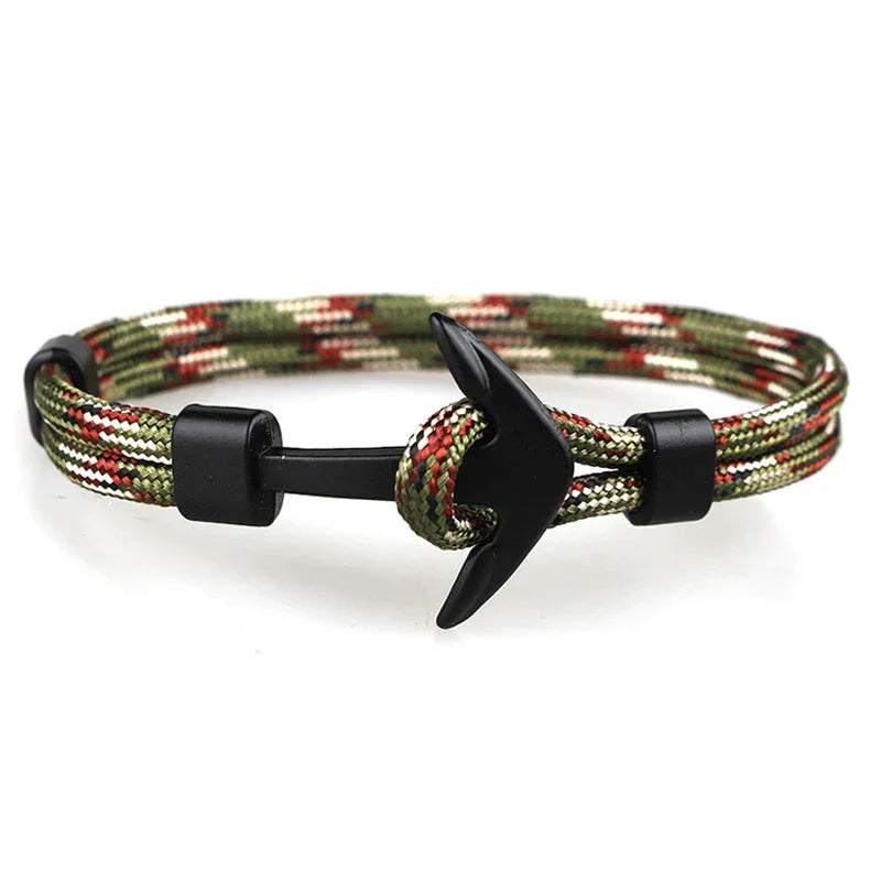 Multilayer Anchor Bracelets for Men