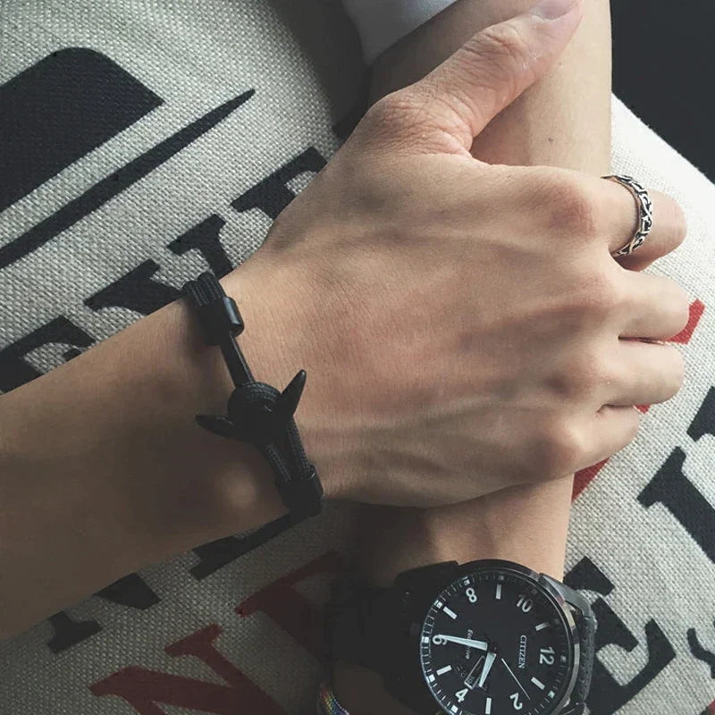 Multilayer Anchor Bracelets for Men