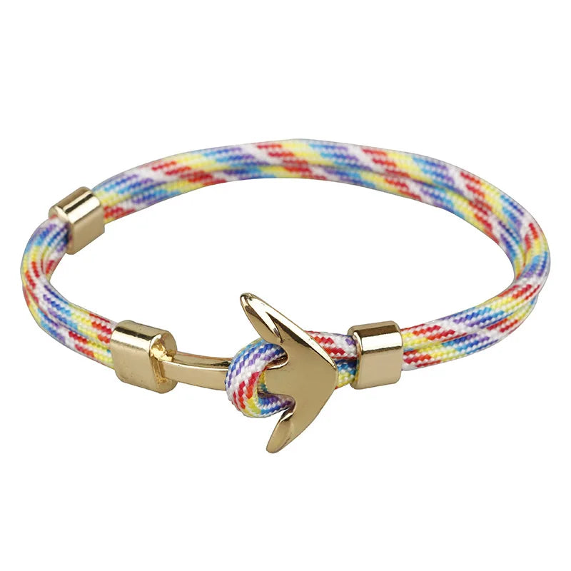Multilayer Anchor Bracelets for Men