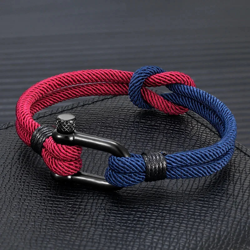 Two-Toned Knot Nautical Rope Bracelet