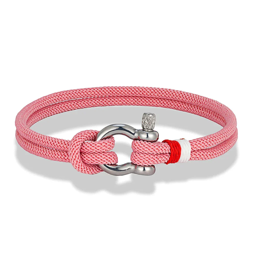 Braided Rope Stainless Steel Horseshoe Shackle
