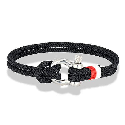 Braided Rope Stainless Steel Horseshoe Shackle