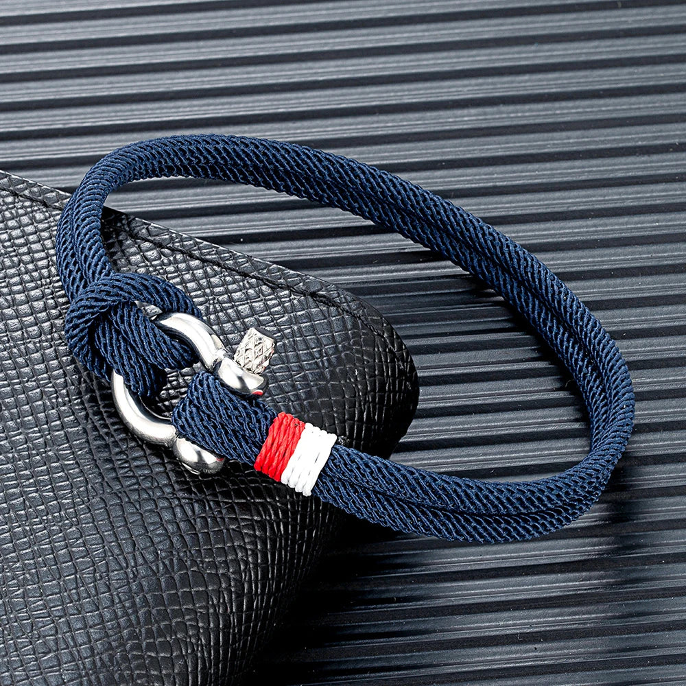 Braided Rope Stainless Steel Horseshoe Shackle