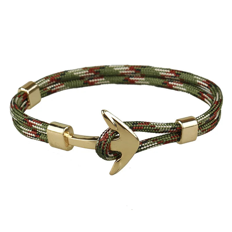 Multilayer Anchor Bracelets for Men