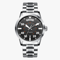 Silver Black Steel