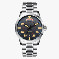 Silver Black Yellow Steel