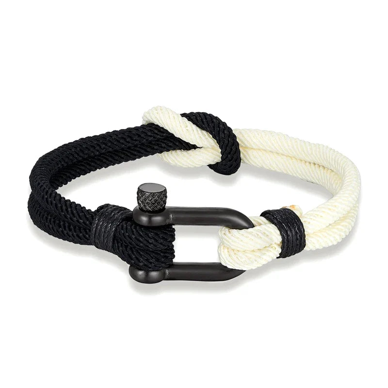 Two-Toned Knot Nautical Rope Bracelet