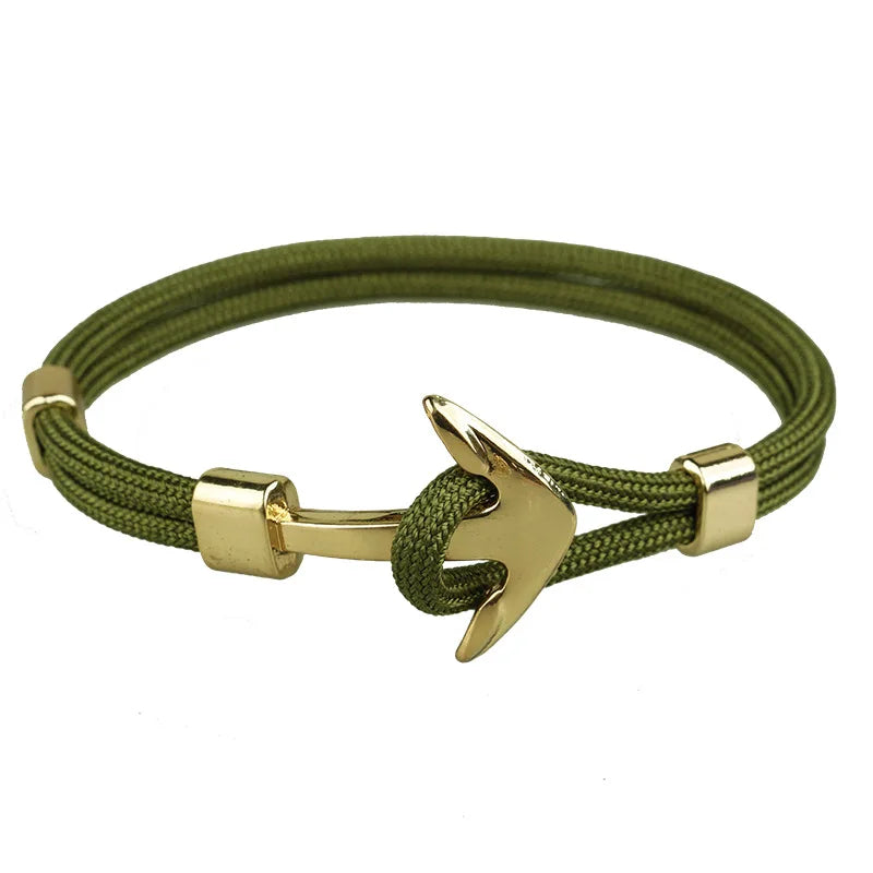 Multilayer Anchor Bracelets for Men