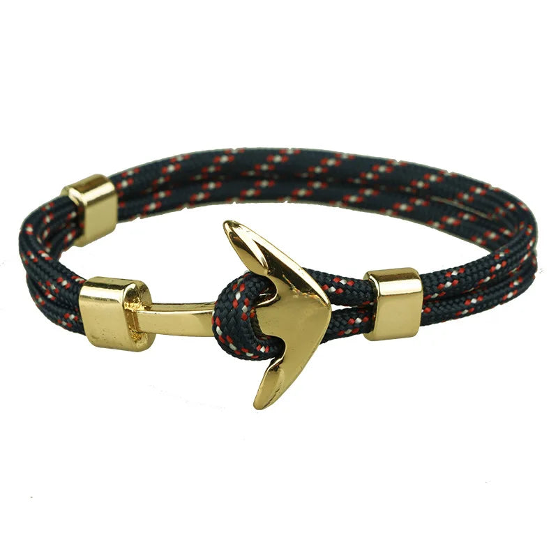 Multilayer Anchor Bracelets for Men