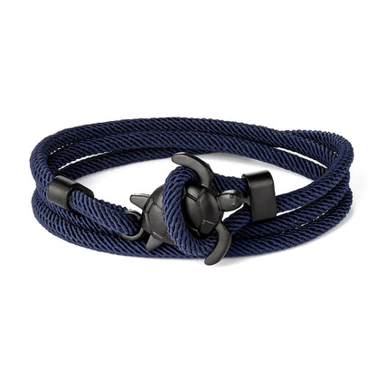 Adjustable Milan Rope Turtle Bracelet
