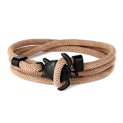 Adjustable Milan Rope Turtle Bracelet