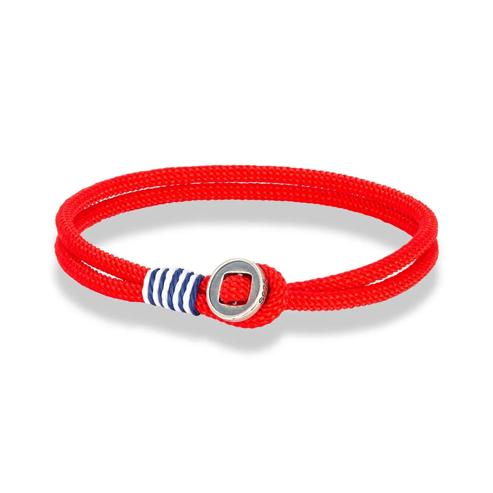 Sterling Silver Retro Button Bracelet