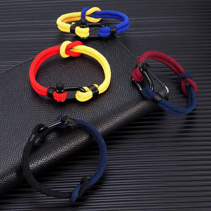 Two-Toned Knot Nautical Rope Bracelet
