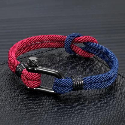 Two-Toned Knot Nautical Rope Bracelet