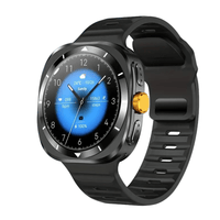 Black silicone watch